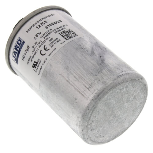 Main product image of 50/3 MFD Round Run Capacitor (370V)