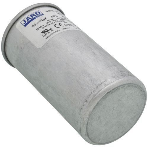 Main product image of 50/10mfd 370v Dual Round Capacitor