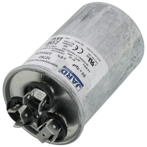 Main product image of 30/4 MFD Round Run Capacitor (370V)