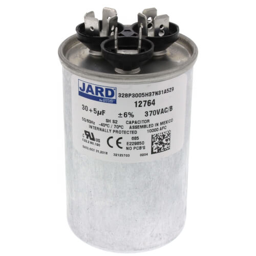 Main product image of 30/5 MFD Round Run Capacitor (370V)