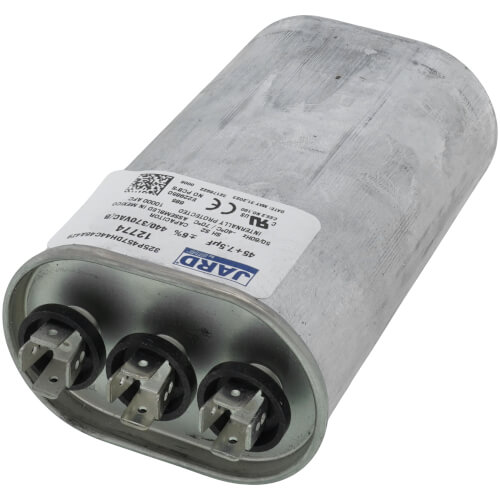 Main product image of 45/7.5 MFD Oval Run Capacitor (440/370V)