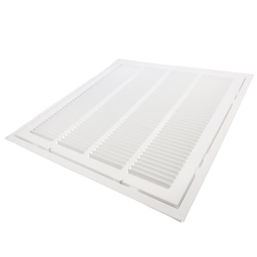 Main product image of 20" x 20" (Wall Opening Size) White Steel Laced Filter Grille (673T Series)