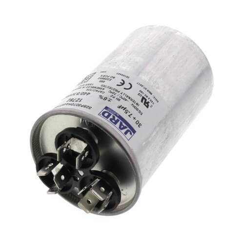 30/7.5 MFD Round Run Capacitor (440/370V)