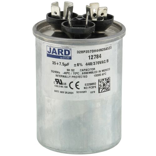 Main product image of 35/7.5 MFD Round Run Capacitor (440V)