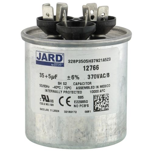 Main product image of 45/7.5 MFD Round Run Capacitor (440V)