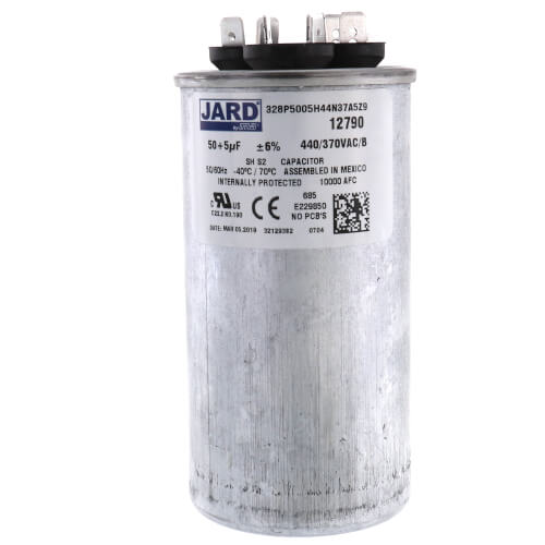 Main product image of 50/5 MFD Round Run Capacitor (440/370V)