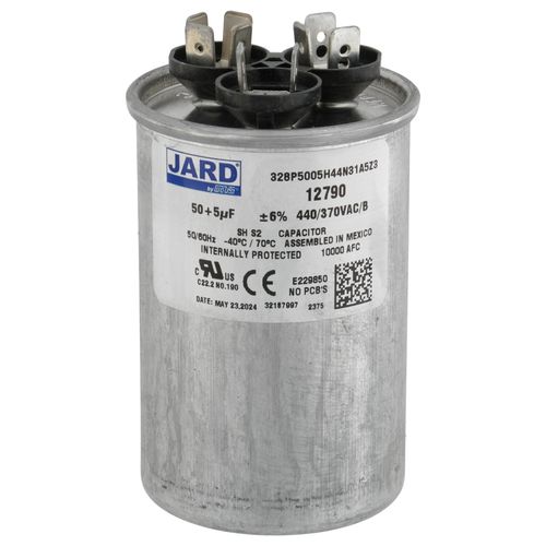 Main product image of 50/5 MFD Round Run Capacitor (440/370V)