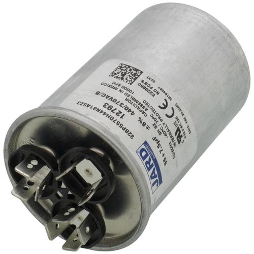 Main product image of 55/7.5 MFD Round Run Capacitor (440/370V)