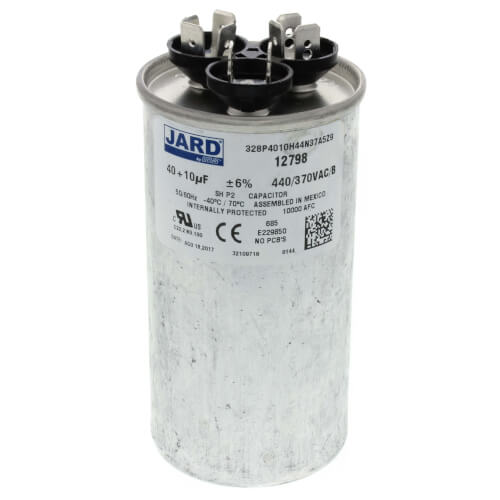 40/10 MFD Round Run Capacitor (440/370V)