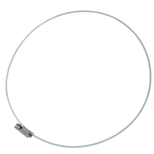 Main product image of 6-1/2" to 8-1/2" #128 Stainless Steel Worm Gear Hose Clamp w/ Carbon Screw