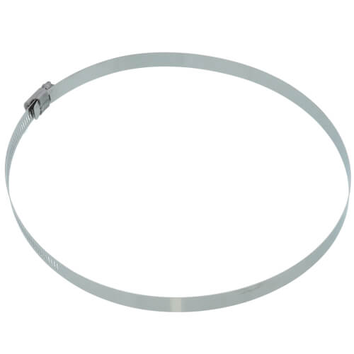 Main product image of 6-1/2" to 8-1/2" #128 Stainless Steel Worm Gear Hose Clamp w/ Carbon Screw