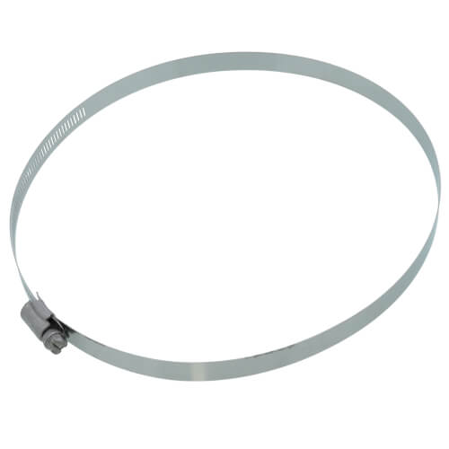 Main product image of 6-1/2" to 8-1/2" #128 Stainless Steel Worm Gear Hose Clamp w/ Carbon Screw