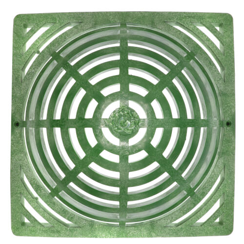 Main product image of 12" Square Catch Basin Atrium Grate (Green)