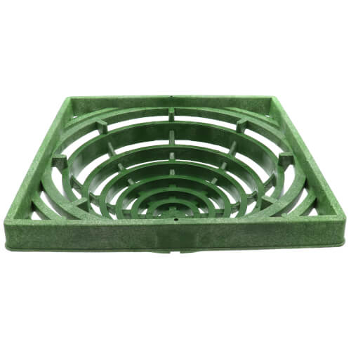Main product image of 12" Square Catch Basin Atrium Grate (Green)