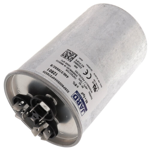 80/5 MFD Round Run Capacitor (440/370V)