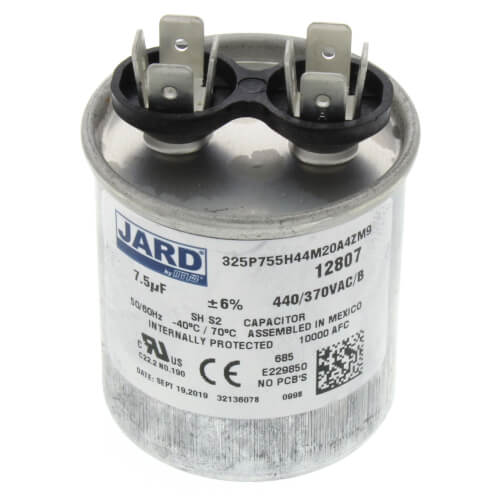 Main product image of 7.5 MFD Round Run Capacitor (440V)