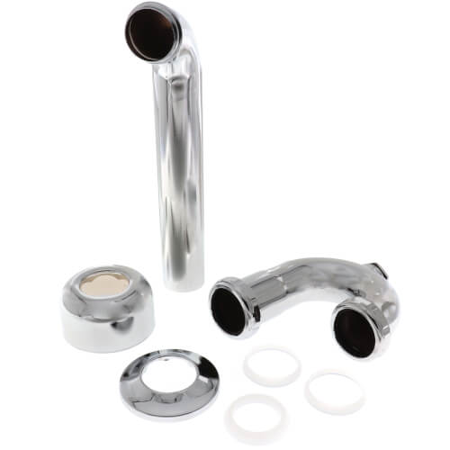 Main product image of 1-1/2" Chrome Plated Brass P-Trap, 20 GA W/CO