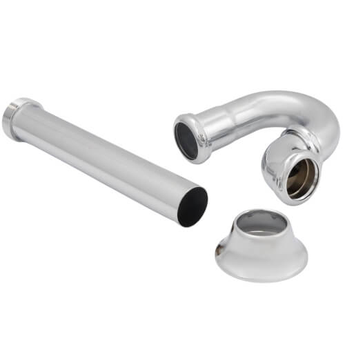 Main product image of 1-1/2" Less CO Utility/Milwaukee “P" Trap (Chrome-Plated)
