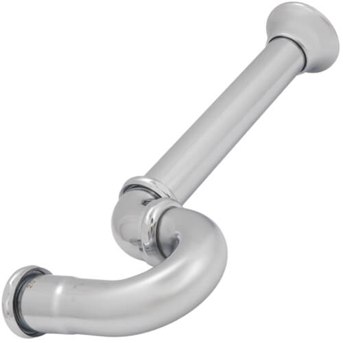 Main product image of 1-1/2" Less CO Utility/Milwaukee “P" Trap (Chrome-Plated)