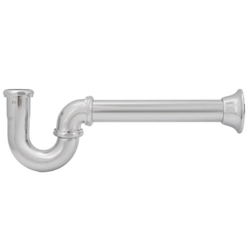 Main product image of 1-1/2" Less CO Utility/Milwaukee “P" Trap (Chrome-Plated)