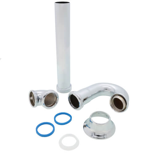 Main product image of 1-1/2" Less CO 17 ga Utility/Milwaukee “P" Trap (Chrome-Plated)
