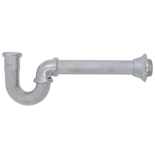 Main product image of 1-1/2" Less CO 17 ga Utility/Milwaukee “P" Trap (Chrome-Plated)