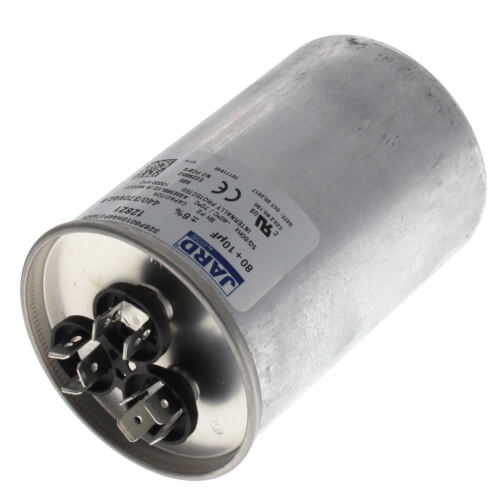 Main product image of 80/10 MFD Round Run Capacitor (440V)