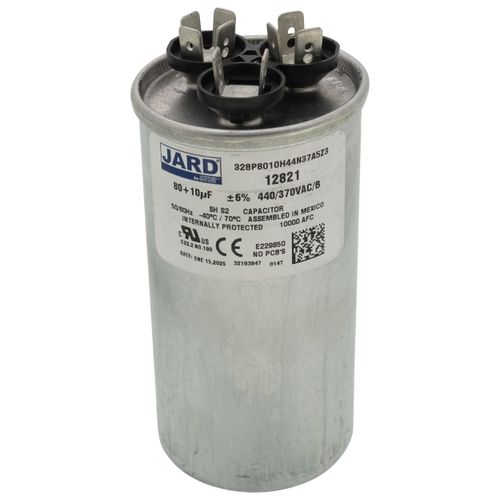 Main product image of 80/10 MFD Round Run Capacitor (440V)