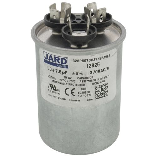Main product image of 50/7.5 MFD Round Run Capacitor (370V)