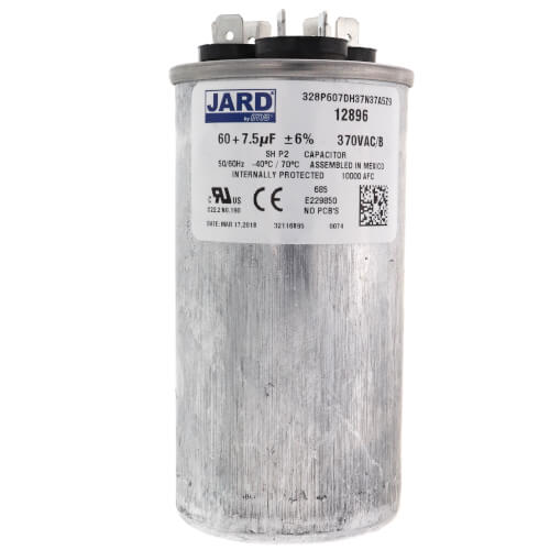 Main product image of 60/7.5 MFD Round Run Capacitor (370V)