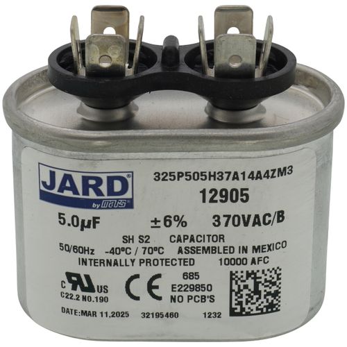 Main product image of 5 MFD Oval Run Capacitor (370V)