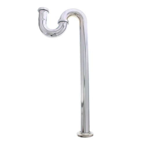 Main product image of 1-1/2" Chrome Plated Brass S-Trap, 22 GA w/ Flange