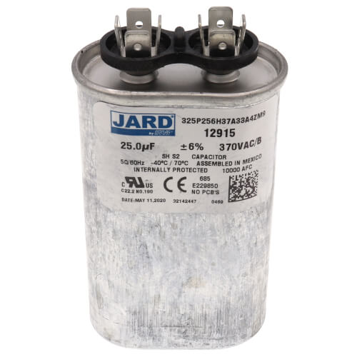 Main product image of 25 MFD Oval Run Capacitor (370V)