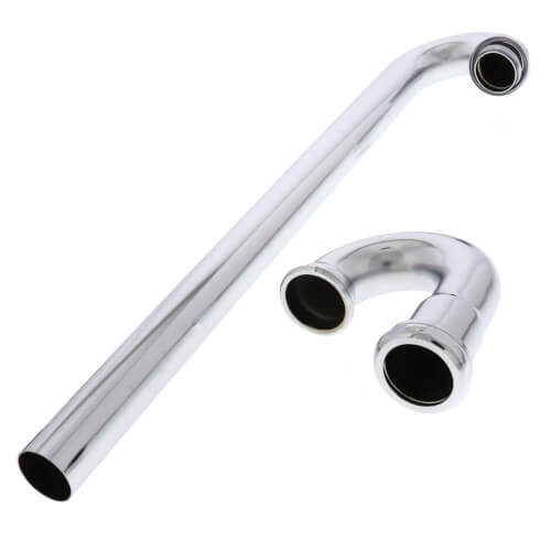 12915K Everflow 12915K 11/4" Chrome Plated Brass STrap, 17 GA w