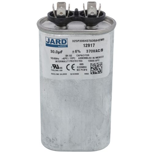 Main product image of 30 MFD Oval Run Capacitor (370V)