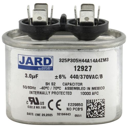 Main product image of 3 MFD Oval Run Capacitor (440V)