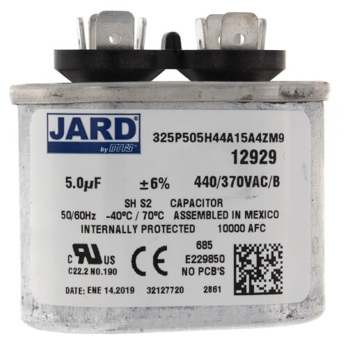 Main product image of 5 MFD Oval Run Capacitor (440V)