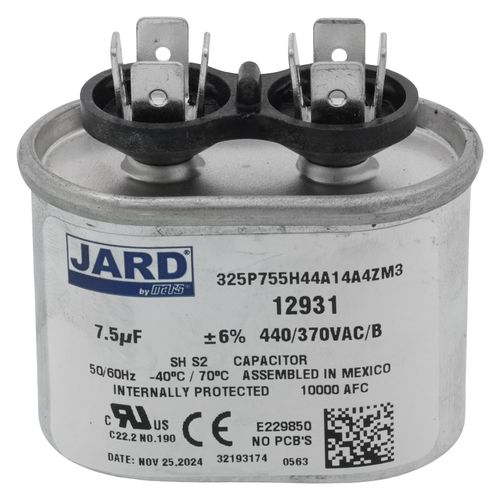 Main product image of 7.5 MFD Oval Run Capacitor (440V)