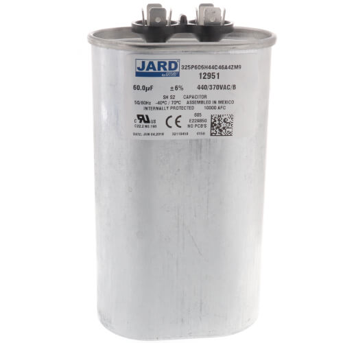 Main product image of 60 MFD Oval Run Capacitor (440V)