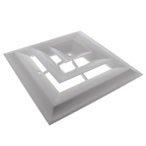 Main product image of Series 24 8" (Wall Opening Size) Step Down Square Ceiling Diffuser (Steel)