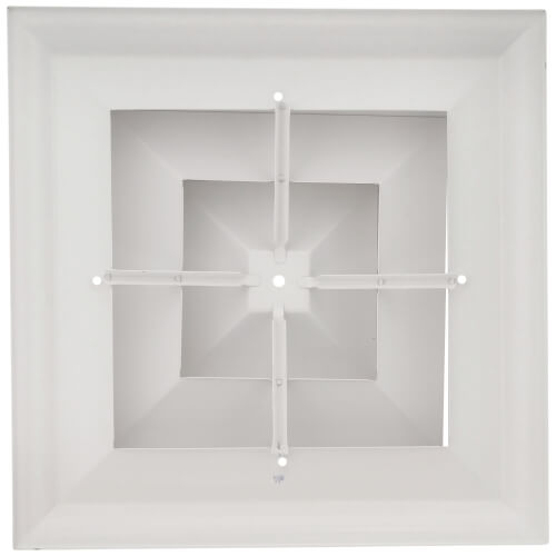 Main product image of Series 24 10" (Wall Opening Size) Step Down Square Ceiling Diffuser (Steel)