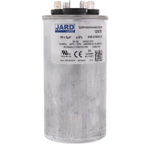 Main product image of 40/3 MFD Round Run Capacitor (440V)