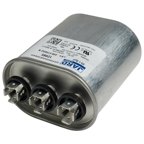 Main product image of 35/3 MFD Oval Run Capacitor (440/370V)