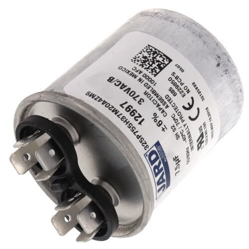 Main product image of 7.5 MFD Round Run Capacitor (370V)
