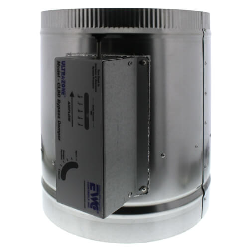 Amortisseur Barométrique Rond EWC Controls ULTRA-ZONE 8-CLBD - Pour Conduit 8 Pouces, Dérivation Zone