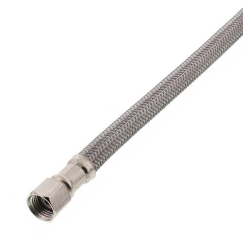 72" Ice Maker Braided Stainless Steel Hose Connector (1/4" x 1/4" Compression Thread)