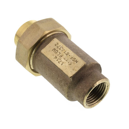 1/2" x 1/2" Lead Free Wilkins 700XL Dual Check Valve (Union FNPT x FNPT)