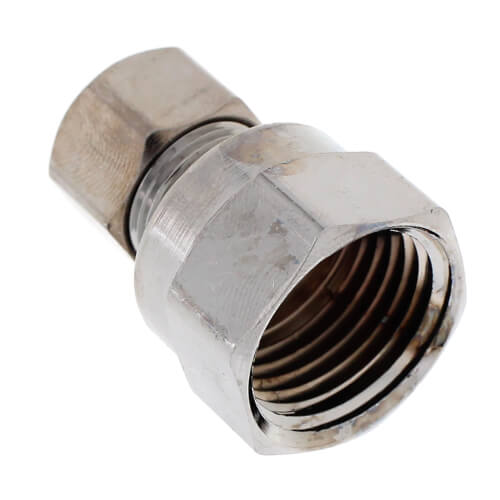 Main product image of 1/2" FIP x 3/8" O.D. Chrome Brass Compression Union, Lead Free