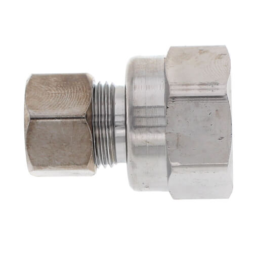 Main product image of 1/2" FIP x 3/8" O.D. Chrome Brass Compression Union, Lead Free