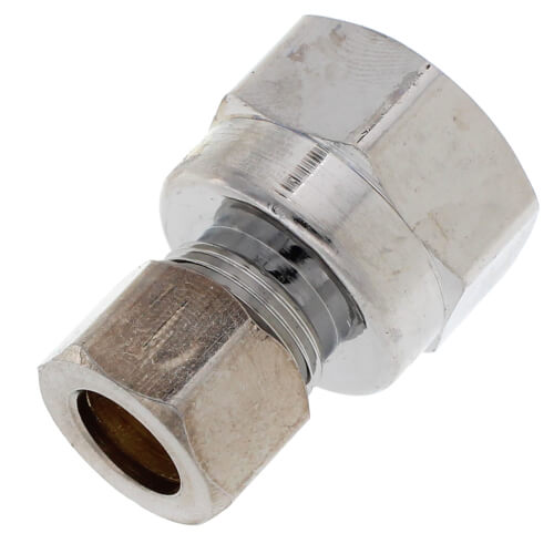 Main product image of 1/2" FIP x 3/8" O.D. Chrome Brass Compression Union, Lead Free